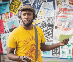 Lamorne Morris in Yellow t-shirt