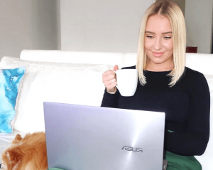 Lauren in her working time