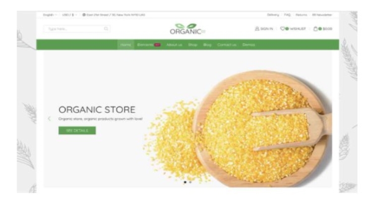 eCommerce WordPress Themes (Organic Store 02 – WordPress WooCommerce Theme) 2024 – 8theme